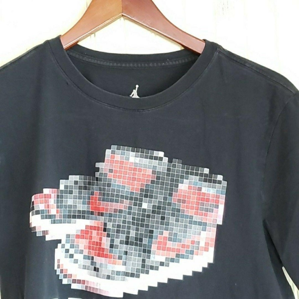 Jordan Shirt Mens Medium Black Pay To Play Sneaker Graphic Tee Tagless Jumpman